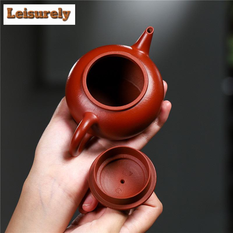 240 мл чайник ручной работы из фиолетовой глины Исин, чайник ручной работы из необработанной руды Dahongpao, глиняный чайник с заварочным устройством, китайский чайный набор Zisha