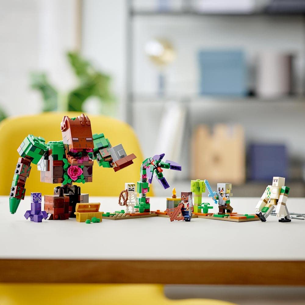 LEGO Minecraft Монстры Джунглей 21176 Игрушечные Строительные Блоки Подарок Видеоигра Мальчики Девочки Возраст 8+