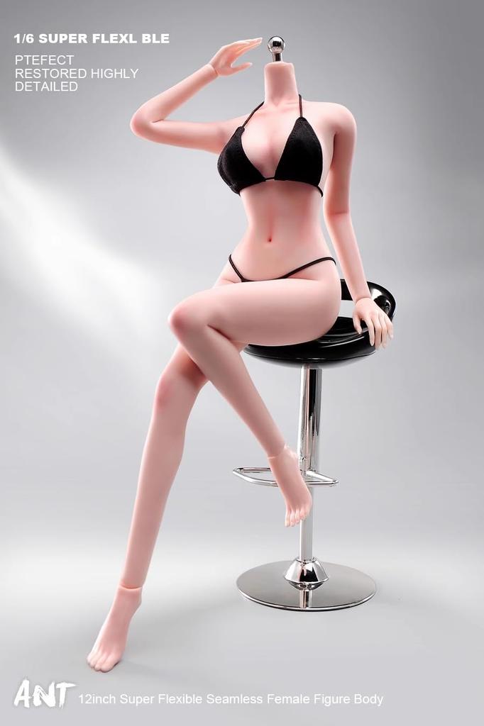 Toy Hobby Scale Action Figure ANT YCL001 Simple Skin Makeup Painted Version Super Flexible Seamless Body No Clothes Female Body Pearl White