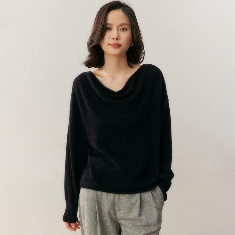 Женский свитер Qinghe 100% чистый кашемир - Ультрамягкий роскошный зимний пуловер