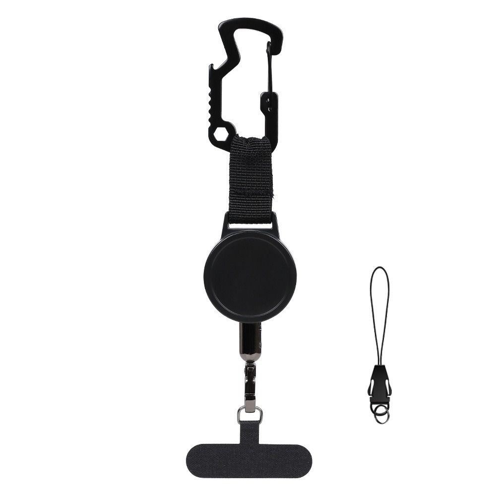 Steel Cable Anti Theft Phone Tether 360 Rotation Retractable Phone Lanyard Outdoor