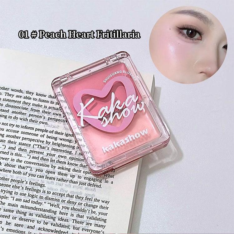 kakashow Кремовые румяна Dewy 10 г Легкое естественное сияние Стойкий наслаиваемый тинт для щек Для всех тонов кожи