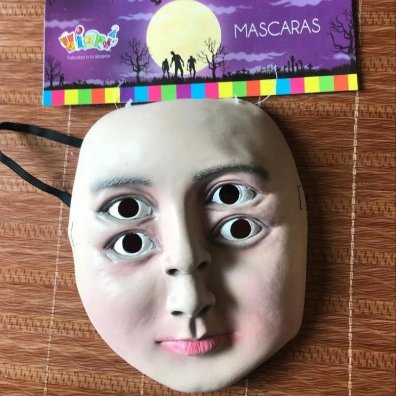 Маска ужасов с четырьмя глазами, латексная маска на все лицо с резинкой, Хэллоуин, Рождество, косплей, реквизит