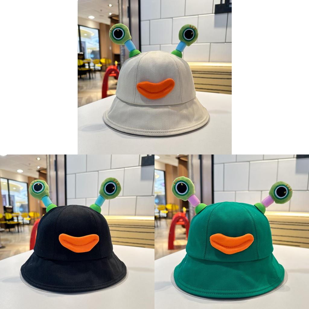 Милые светящиеся глаза лягушки Панама для рыбалки Девочки Весна Лето Солнцезащитная шляпа от солнца Шляпа-ведро Прелестная