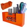 50-Hole Drill Bit Organizer Hex Bit Storage Box Screwdriver Bits Holder Impact Driver Bit Organizer Tool Box for Workbench Shed Workshop