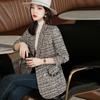 Office Lady Blazer Casual Elegant Long Sleeve Fashionable Double Breasted Casual Elegant Solid Color Chic Outerwear New