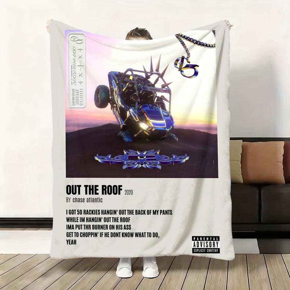 Rapper Album Cover C-Chase A-Atlantic Throw Flannel Fluffy Soft Blanket Warm Skin-Friendly Throw for Sofa Bed Office Nap Winter