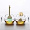 Silicone Creative Tea Strainer Tea Filter Parody Toilet Tea Maker Silicone Imitation Toilet Tea Set with Multiple Styles
