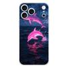 Мягкий прозрачный чехол из ТПУ для телефона iPhone 17 Air 16E 16 11 15 14 Pro MAX 12 13 7 8 Plus SE Пасхальный чехол Защита Океанский Дельфин