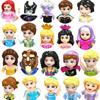Anna Elsa Princess Belle Beast Mermaid Anime Bricks Mini Action Figures Building Blocks Assemble Toys for Kids Gifts