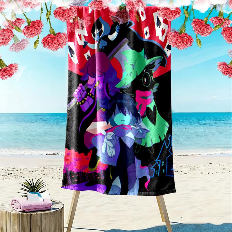Gram 2D Flat Print Beach Towel, Large Soft Quick Dry Towel for Beach Camping Swimming.NSTJ0928307