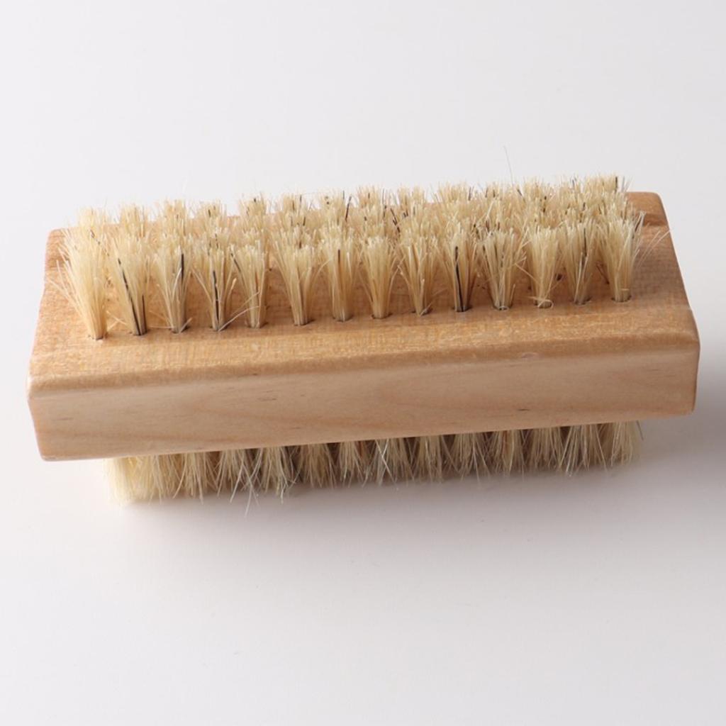 Dual Sided Hand & Nail Brushes Durable Natural Bristles Brushes for Scrubbing Brushes and Thorough Cleaning