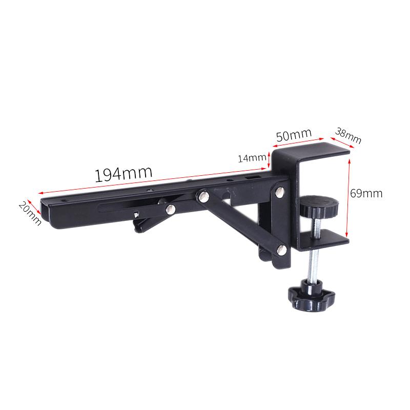 Складной кронштейн для рабочего стола в форме буквы L, прочный, без перфорации, экономящий место, настольный удлинитель, крепежные принадлежности