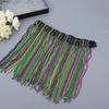 Three Color Beaded Skirt for Carnivals Halloween and Themed Parties Quick Assembly Design  Stage Shows Photography Event