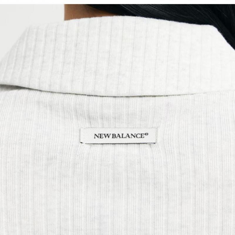 New Balance Half Club New Balance Женская куртка S с двухсторонним ребристым воротником на молнии Nbm