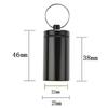 Compact Aluminum Alloy Medicine Container – Portable, Waterproof Pill Case with Keychain for On-the-Go Storage