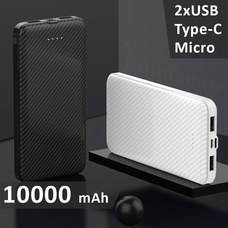 Power bank XIYT YZB0110 10000 mAh 2xUSB/Micro/Type-C