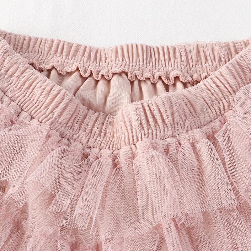 DX ~~ Новая сетчатая юбка с радужным градиентом для женщин, новая пышная юбка средней длины с высокой талией для похудения