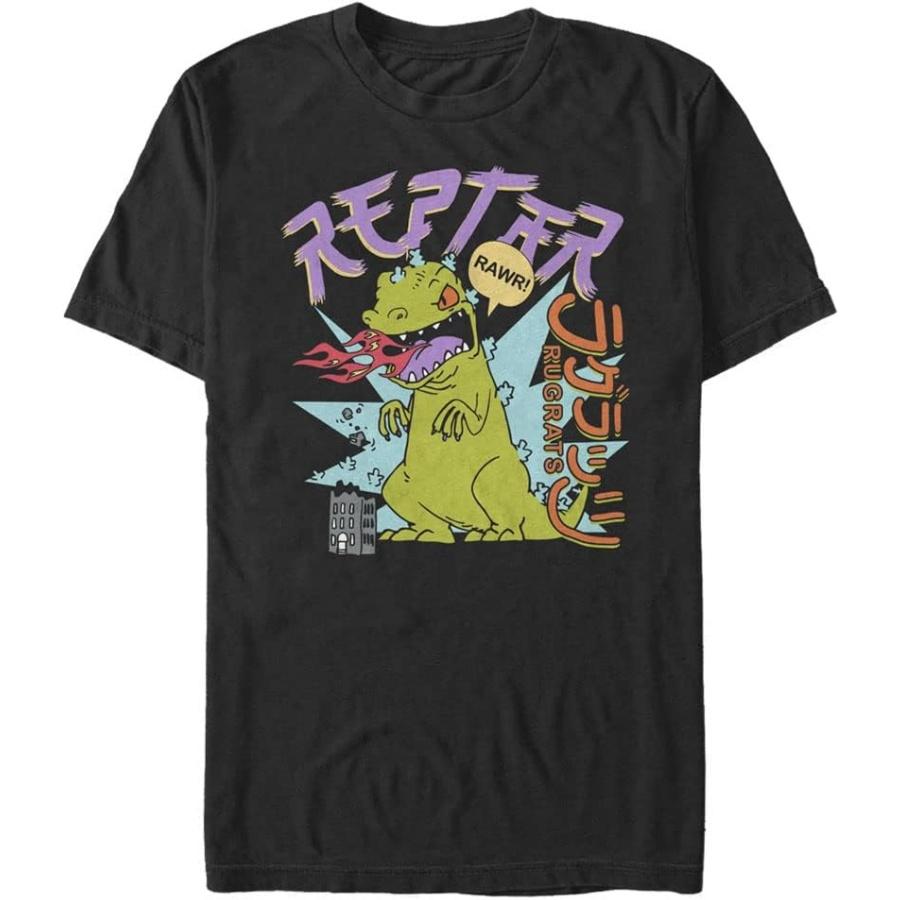 Nickelodeon Men's Rugrats T-Shirt, Black, Large Big Tall