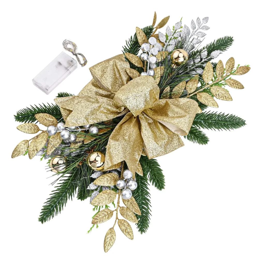 For Stairs For Courtyards Holiday Decor Christmas Staircase Decorations Holiday Decoration Cordless Pre-installed Light