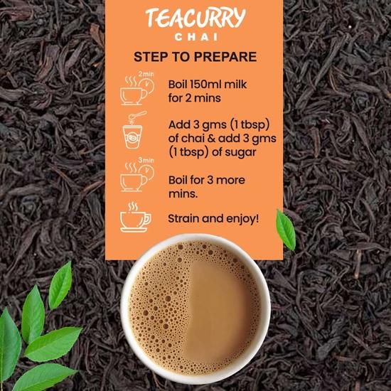 Teacurry Rose Chai - (100g) Pure Persian Rose Petals | Caffeine-Free Exotic Flavoured Tea