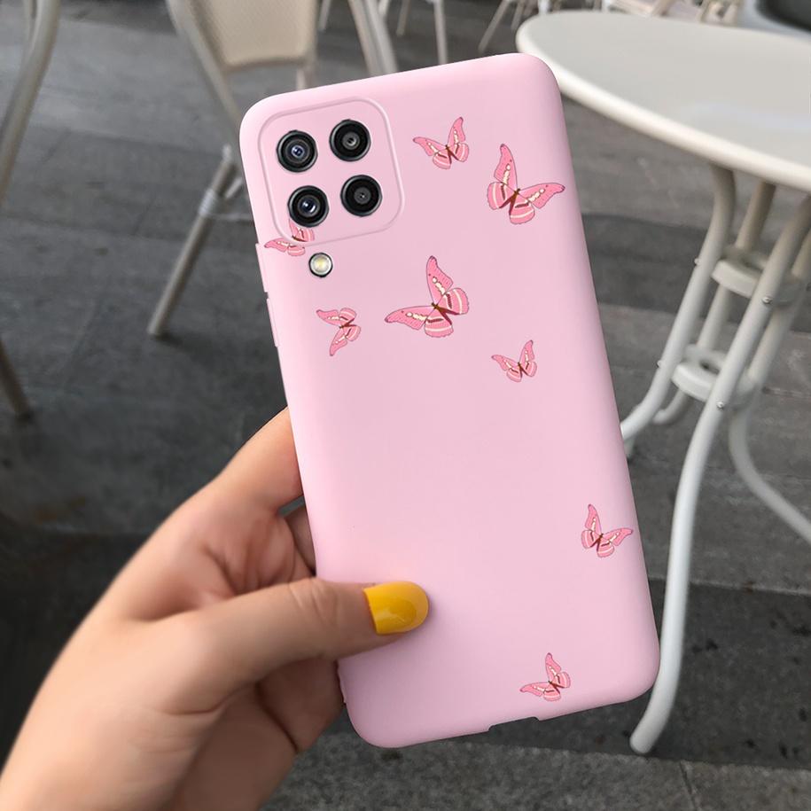 Чехол для Samsung M32 Силиконовая задняя крышка Чехол для телефона с цветами Для Samsung Galaxy M32 M12 M42 M52 A12 A22 A32 A42 A52 A72 5G Мягкий чехол