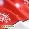Милый Снеговик Рождественский Загородный Душевой Занавес с Красным Зимним Рождественским Узором, Водонепроницаемая Ткань Декор для Ванной на Праздник