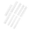 9Pcs White Color Jewelry Holder Plastic Wall Hanging Display Necklace Hanger Accessory Organization