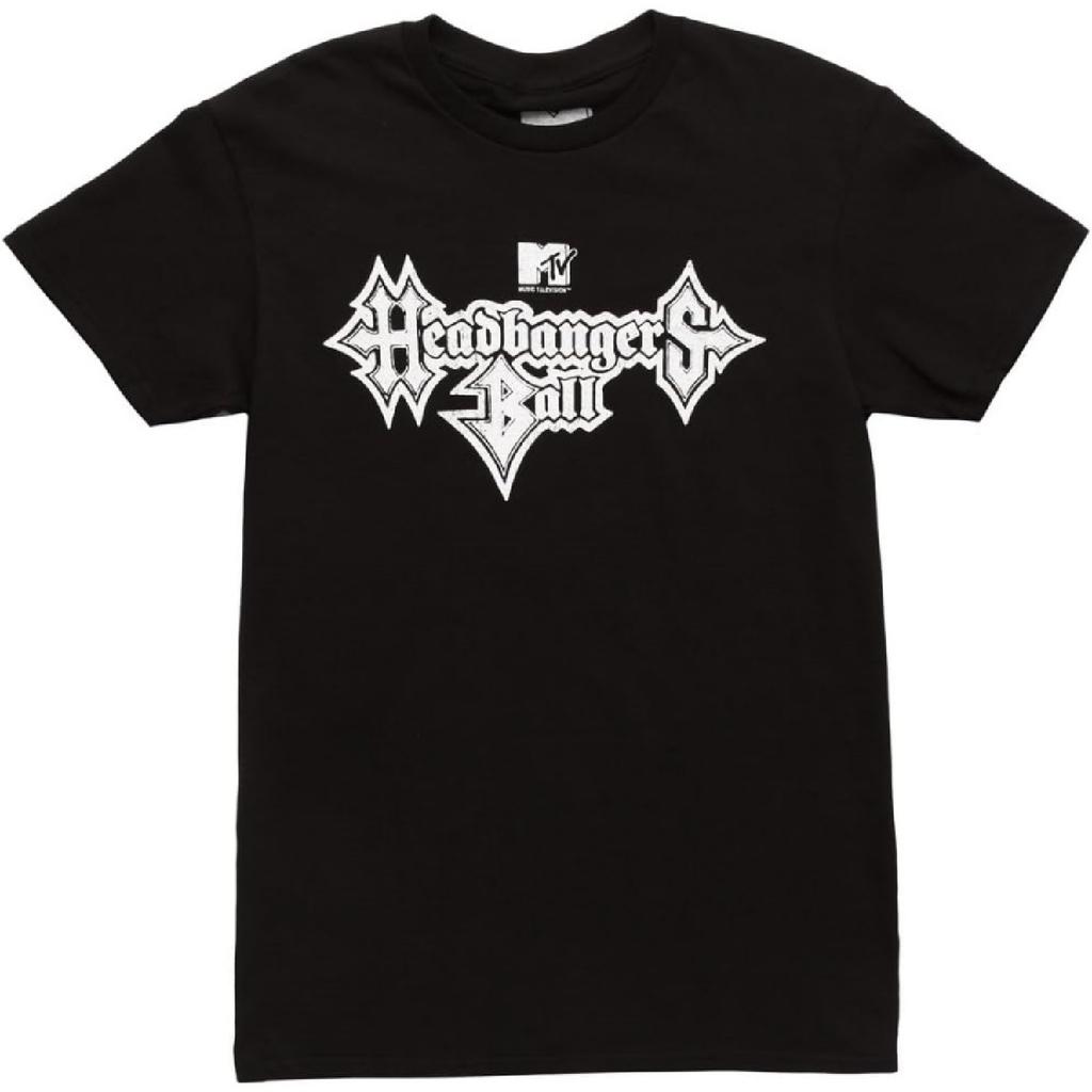 Мужская футболка Fifth Sun Headbangers Ball Музыкального Телевидения, Черная, X-Large, Черная, X-Large