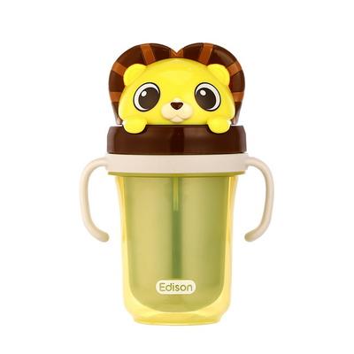 Двойная соломенная чашка Edison Friends с защитой от проливания, 2 шт., 300 мл, Lion Hyan, 1 шт.
