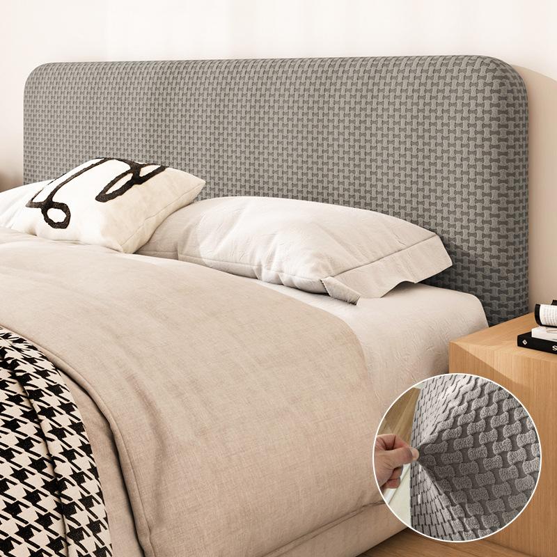 Bed Headboard Cover Slipcover, Stretch Headboard Covers, Dustproof Protector Cover for Linen Fabric Tufted Upholstered Headboard