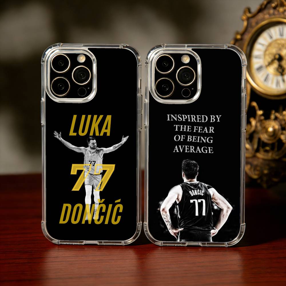 КРУТОЙ Чехол для телефона L-Luka Doncic 77 Для iPhone17,16,15,14,13Pro Max,us,Мягкий Силиконовый Прозрачный Чехол