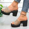 Fashion 2025 Hot Sale Ladies Shoes Open Toe Women's Slippers Fashion Outdoor Plus Size Summer Casual Best Seller Comfortable High Heels