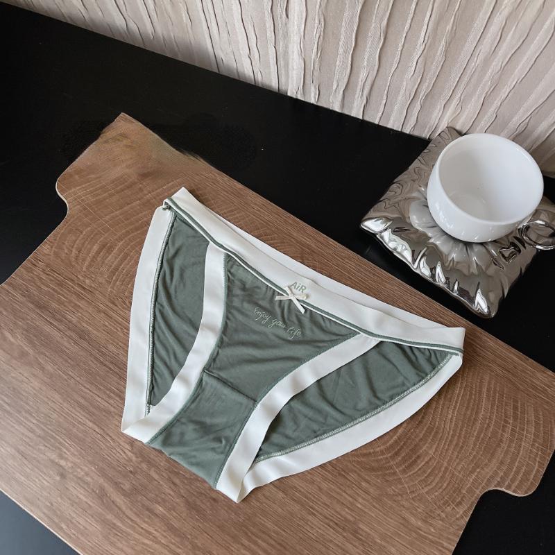 Бесшовное нижнее белье с высоким разрезом и большим эластичным бесшовным сексуальным женским треугольным бельем из чистого хлопка