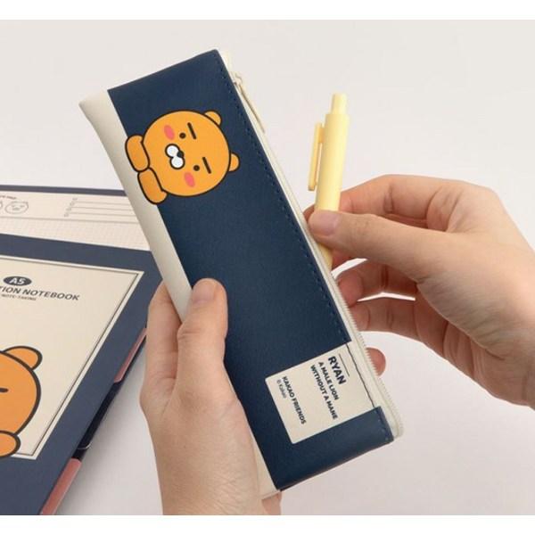 Kakao Friends Набор канцелярских принадлежностей Modern ST Mini Flat Open, 1 комплект, Райан, лучший персонаж Кореи