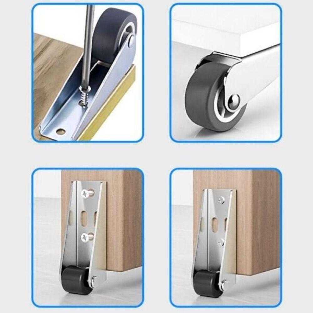 Бесшумные Прямоугольные Направленные Ролики Легкие Мебельные Колесики Бытовые