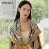 WENSLI Jin Ge 100% Mulberry Silk Square Scarf