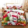 Christmas Snowman Bedding Set Duvet Cover New Year Gift Quilt Cover Boys Girls Bed Set Christmas Decorative House Bedding Set