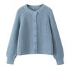 2025 Autumn Women's Long Sleeve Knit Cardigan Sweater Top - European & American Style