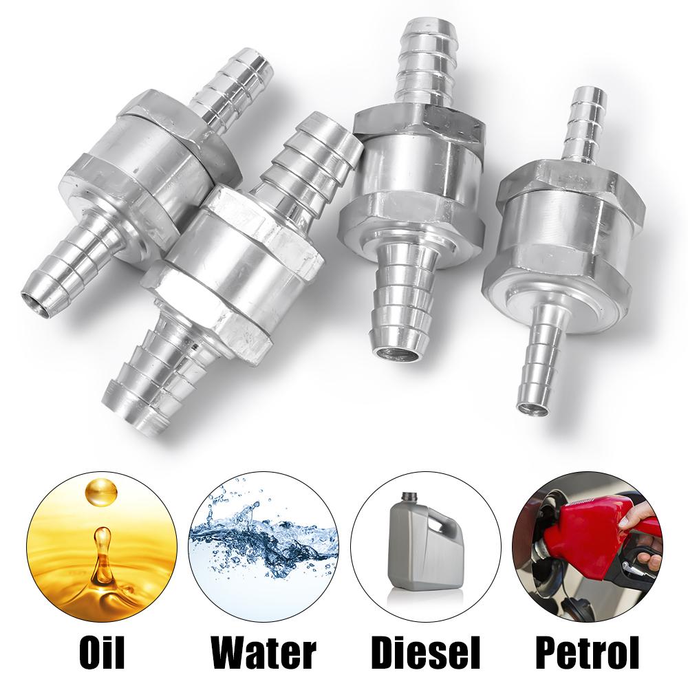 Car One Way Fuel Non Return Check Valve 6/8/10/12mm for Peugeot Renault Universal Petrol Diesel Aluminium Alloy Tool Accessories