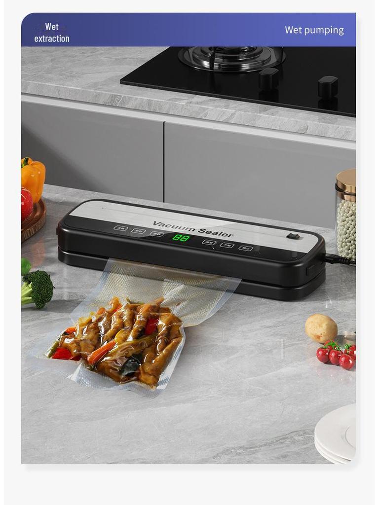 Kitchen Vacuum Sealer: Dry & Wet Dual-Use Food Preservation and Packaging Machine