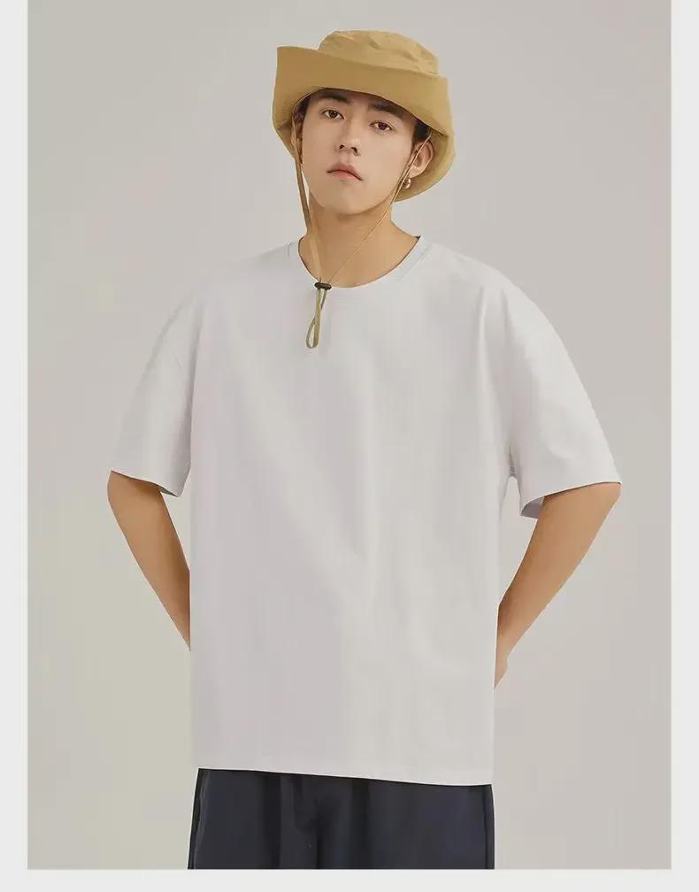 Футболка унисекс из плотного чистого хлопка плотностью 230 г, белая, с открытыми плечами