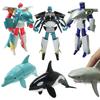 Cool! Transforming Sea Creatures, Robot Sea Creatures, Transforming Robots, 3D Puzzle, Robot Toys (Set of 3)