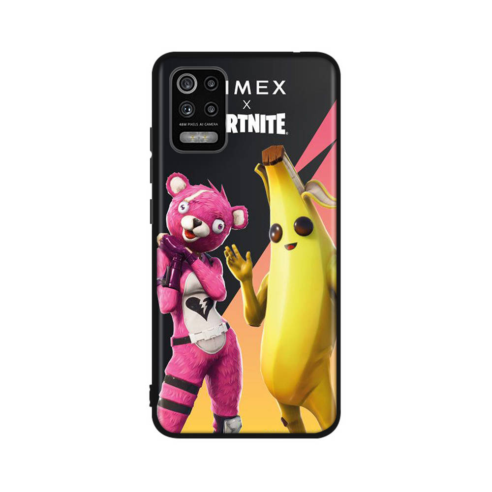 Чехол RT91 Fortnite Play для Xiaomi Poco X6 X4 M5 M6 F5 F6 C65 C55 C50 C51 C40 Redmi Note 7 8 14C A3X 13C 12C 11 10A 9C Pro черный мягкий чехол
