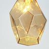 Interform LT-4074AM Lapis Lazuli Pendant Light with Amber Glass and LED Bulbs, Elegant and Feminine Design
