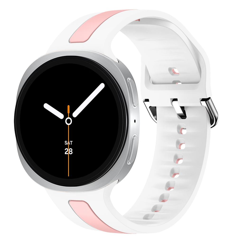 Sport silicone band for Samsung Galaxy Watch 8 Strap 40mm 44mm Replacement Two-Tone Bracelet correa Galaxy Watch 8 classic 46mm