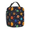 Space Planet Insulated Lunch Bag for Kids Solar System Lunch Box Universe Galaxy Cooler Bento Bag for School Travel Picnic Beach