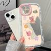 Mobile Phone Cases for iPhone 11 13 XR 15 Pro Max 12 14 Pro Max Case iPhone 16 7 Plus 8 Plus XS Max Cartoon Pattern Anti-drop Protection Shockproof