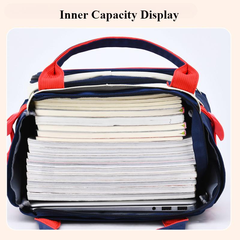 Teacher Recommend Multi Functional Tutoring Bag Unisex Primary Secondary School Students Backpack High Capacity Kid's Study Bag Crossbody Shoulder Bag