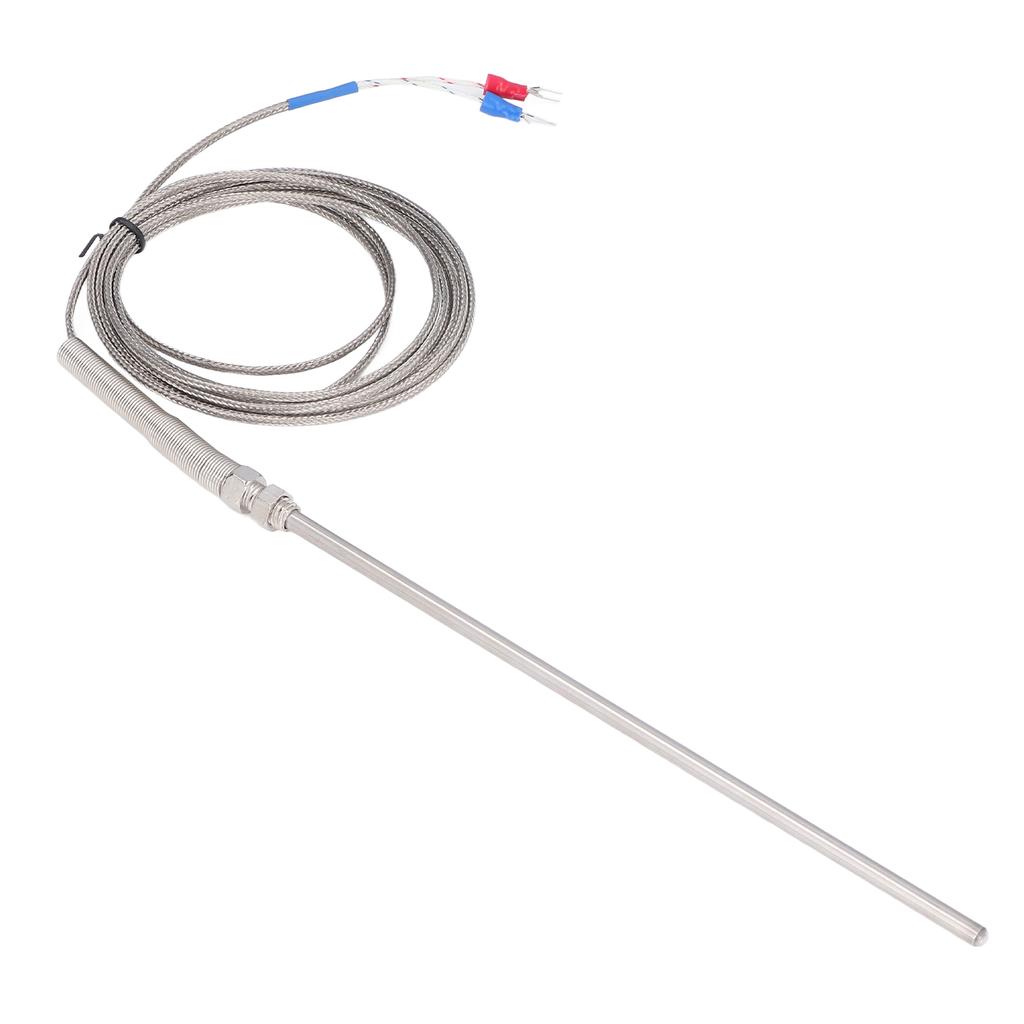 K Type Thermocouple Stainless Steel Thermocouples Probe for Temperature Measurement 200mm 3 Meters